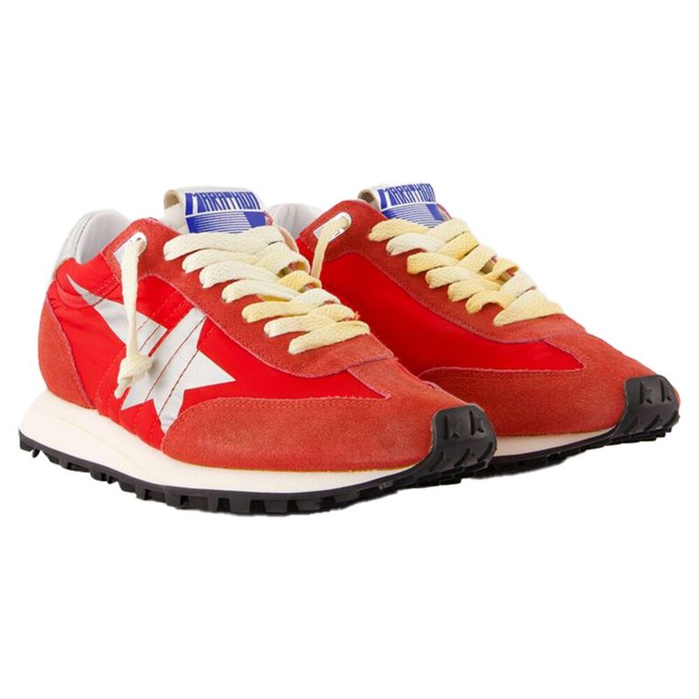 Running Marathon Sneakers - Golden Goose Deluxe Brand - Leather - Red - Picture 2 of 4